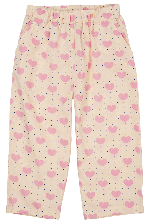 Heart and dots pants loose fit - Heart