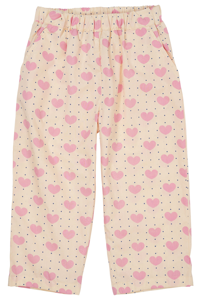 Heart and dots pants loose fit - Heart