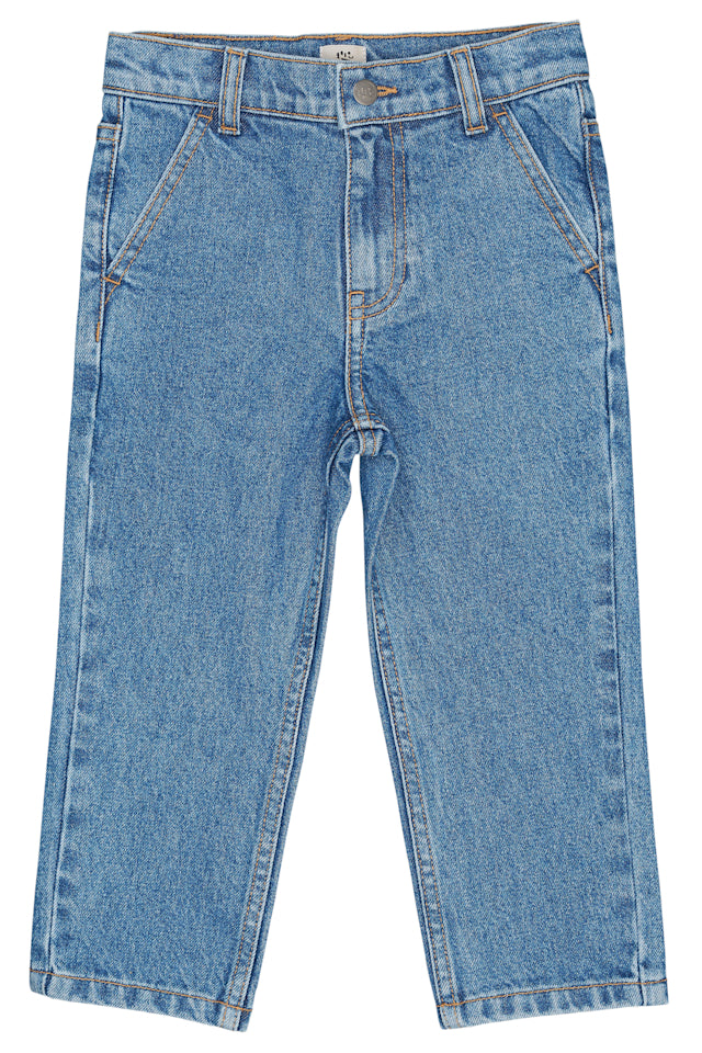 Organic Junior Jeans - Regular Fit - Indigo Blue Washed