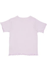 Summer pointelle t-shirt - lavender